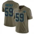 Wholesale Cheap Nike Panthers #59 Luke Kuechly Olive Men's Stitched NFL Limited 2017 Salute To Service Jersey