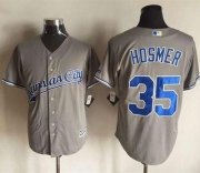 Wholesale Cheap Royals #35 Eric Hosmer New Grey Cool Base Stitched MLB Jersey