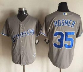 Wholesale Cheap Royals #35 Eric Hosmer New Grey Cool Base Stitched MLB Jersey