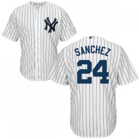 Wholesale Cheap Yankees #24 Gary Sanchez White Home Stitched Youth MLB Jersey