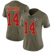 Wholesale Cheap Nike Chiefs #14 Sammy Watkins Olive Women's Stitched NFL Limited 2017 Salute to Service Jersey