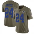 Wholesale Cheap Nike Cowboys #24 Chidobe Awuzie Olive Men's Stitched NFL Limited 2017 Salute To Service Jersey