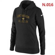 Wholesale Cheap Women's Nike New Orleans Saints Heart & Soul Pullover Hoodie Black