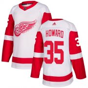 Wholesale Cheap Adidas Red Wings #35 Jimmy Howard White Road Authentic Stitched Youth NHL Jersey