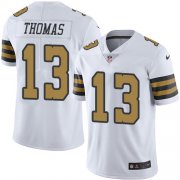 Wholesale Cheap Nike Saints #13 Michael Thomas White Youth Stitched NFL Limited Rush Jersey