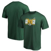 Wholesale Cheap Green Bay Packers 2019 NFL Playoffs Bound Hometown Checkdown T-Shirt Green