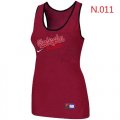 Wholesale Cheap Women's Nike Washington Nationals Tri-Blend Racerback Stretch Tank Top Red