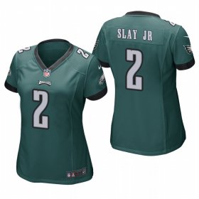 Wholesale Cheap Women\'s Philadelphia Eagles #2 Darius Slay Jr. Midnight Green Game Nike Jersey