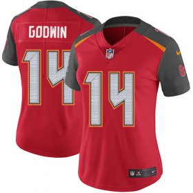 Wholesale Cheap Nike Buccaneers #14 Chris Godwin Red Team Color Women\'s Stitched NFL Vapor Untouchable Limited Jersey