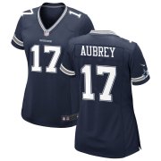 Women's Dallas Cowboys #17 Brandon Aubrey Limited Navy Vapor Untouchable Jersey