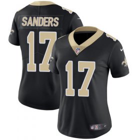 Wholesale Cheap Nike Saints #17 Emmanuel Sanders Black Team Color Women\'s Stitched NFL Vapor Untouchable Limited Jersey