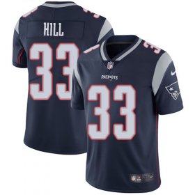 Wholesale Cheap Nike Patriots #33 Jeremy Hill Navy Blue Team Color Men\'s Stitched NFL Vapor Untouchable Limited Jersey