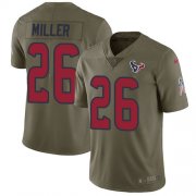 Wholesale Cheap Nike Texans #26 Lamar Miller Olive Men's Stitched NFL Limited 2017 Salute to Service Jersey