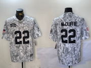 Cheap Men's Kansas City Chiefs #22 Trent McDuffie Arctic Camo 2024 FUSE Salute to Service Limited Stitched Jersey