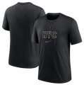 Cheap Men's New York Mets Heather Black 2024 City Connect Tri-Blend T-Shirt