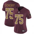 Wholesale Cheap Nike Redskins #75 Brandon Scherff Burgundy Red Alternate Women's Stitched NFL Vapor Untouchable Limited Jersey