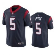 Wholesale Cheap Men's Houston Texans #5 Jalen Pitre Navy Vapor Untouchable Limited Stitched Jersey