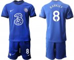 Wholesale Cheap Men 2020-2021 club Chelsea home 8 blue Soccer Jerseys