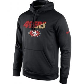 Wholesale Cheap Men\'s San Francisco 49ers Nike Black Kick Off Staff Performance Pullover Hoodie