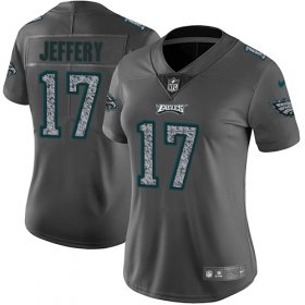 Wholesale Cheap Nike Eagles #17 Alshon Jeffery Gray Static Women\'s Stitched NFL Vapor Untouchable Limited Jersey