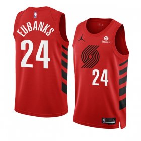 Wholesale Cheap Men\'s Portland Trail Blazers #24 Drew Eubanks 2022-23 Red Statement Edition Swingman Stitched Basketball Jersey