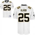 Wholesale Cheap Saints #25 Paul Oliver White Stitched NFL Jersey