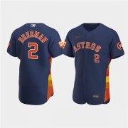 Wholesale Cheap Men's Houston Astros #2 Jose Altuve Navy 60th Anniversary Flex Base Stitched Baseball Jersey