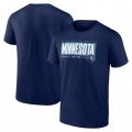 Cheap Men's Minnesota Timberwolves Navy Box Out T-Shirt