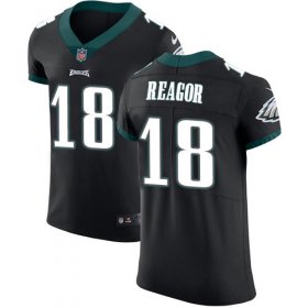 Wholesale Cheap Nike Eagles #18 Jalen Reagor Black Alternate Men\'s Stitched NFL New Elite Jersey