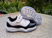 Wholesale Cheap Kids Air Jordan 11 Low Shoes White/Black