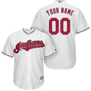 Wholesale Cheap Cleveland Indians Majestic Cool Base Custom Jersey White