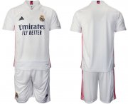 Wholesale Cheap Men 2020-2021 club Real Madrid home blank white Soccer Jerseys