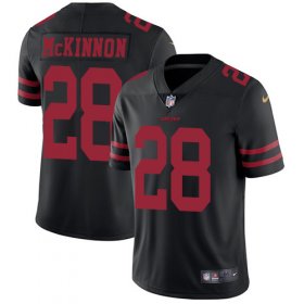 Wholesale Cheap Nike 49ers #28 Jerick McKinnon Black Alternate Men\'s Stitched NFL Vapor Untouchable Limited Jersey