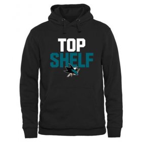 Wholesale Cheap San Jose Sharks Top Shelf Pullover Hoodie Black