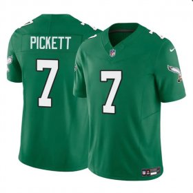 Cheap Men\'s Philadelphia Eagles #7 Kenny Pickett Green 2023 F.U.S.E Throwback Vapor Untouchable Limited Football Stitched Jersey