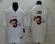 Wholesale Cheap Men's Denver Broncos #3 Drew Lock White 2020 Shadow Logo Vapor Untouchable Stitched NFL Nike Limited Jersey