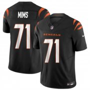 Cheap Men's Cincinnati Bengals #71 Amarius Mims Black 2024 Draft F.U.S.E Vapor Untouchable Limited Football Stitched Jersey