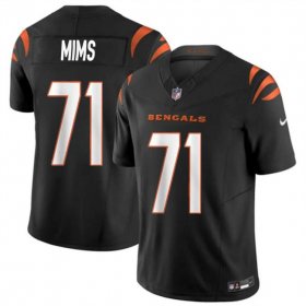 Cheap Men\'s Cincinnati Bengals #71 Amarius Mims Black 2024 Draft F.U.S.E Vapor Untouchable Limited Football Stitched Jersey