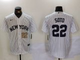 Cheap Men's New York Yankees #22 Juan Soto White Cool Base Stitched Baseball Jerseys