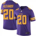 Wholesale Cheap Nike Vikings #20 Mackensie Alexander Purple Men's Stitched NFL Limited Rush Jersey