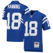 Wholesale Cheap Youth Indianapolis Colts #18 Peyton Manning Mitchell & Ness Royal 1998 Legacy Retired Player Jersey