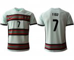 Wholesale Cheap Men 2021 Europe Portugal away AAA version 7 white soccer jerseys