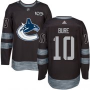 Wholesale Cheap Adidas Canucks #10 Pavel Bure Black 1917-2017 100th Anniversary Stitched NHL Jersey