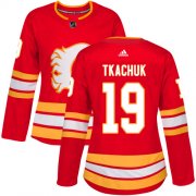 Wholesale Cheap Adidas Flames #19 Matthew Tkachuk Red Alternate Authentic Women's Stitched NHL Jersey