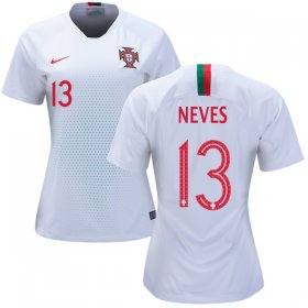 Wholesale Cheap Women\'s Portugal #13 Neves Away Soccer Country Jersey