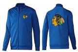 Wholesale Cheap NHL Chicago Blackhawks Zip Jackets Blue-1