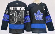 Cheap Men's Toronto Maple Leafs #34 Auston Matthews Black 2024-25 Stitched Jersey