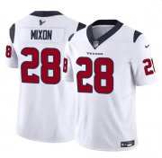 Cheap Men's Houston Texans #28 Joe Mixon White 2024 F.U.S.E. Vapor Untouchable Football Stitched Jersey