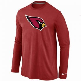 Wholesale Cheap Nike Arizona Cardinals Logo Long Sleeve T-Shirt Red