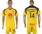 Wholesale Cheap America #14 R.Sambueza Sec Away Soccer Club Jersey